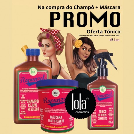 KIT PROMOCIONAL Rapunzel Crescimento LOLA Cosmetics