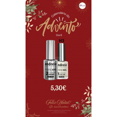 Conjunto Hybrid Gel H3 + Fusion Shine Andreia Professional