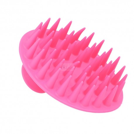 Escova de Massagem em Silicone para o Cabelo