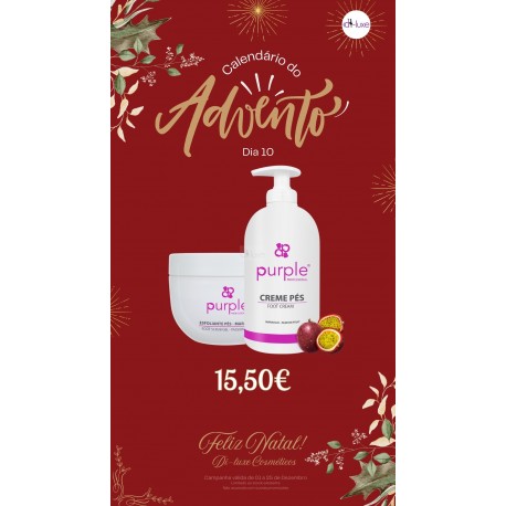 Conjunto Exfoliante e Creme de Pés Purple