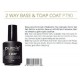 Base & Top Coat 2Way 15ml Purple Professional