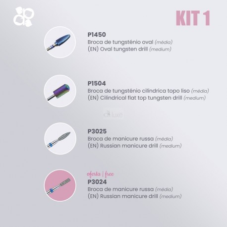 KIT Ponteiras para Broca - Purple Professional