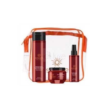 KIT Solar Regenerante: Champô Duche 250ml + Máscara 200ml + Óleo Cabelo e Corpo 150ml - Solaire